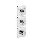 Axor Citterio E 36704000+36708180 Conjunto de ducha termostática de pared + parte oculta | Edilceramdesign
