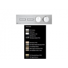 Gessi Hi-Fi Linear 63011 + 63012 mezclador termostático de pared para ducha | Edilceramdesign