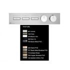 Gessi Hi-Fi Linear 63013 + 63014 mezclador termostático de pared para ducha | Edilceramdesign