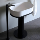 Agape Immersion ACER0708P lavabo con pedestal en Cristalplant | Edilceramdesign