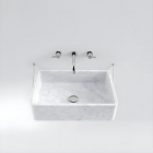 Agape Carrara ACER0730S Lavabo mural de mármol de Carrara | Edilceram Design