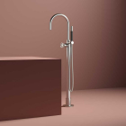 Mezclador de lavabo independiente + pieza oculta Hotbath Cobber Work CW078W+B077.010 | Edilceram Design