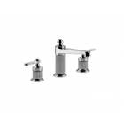 Gessi Venti20 65012 Mezclador de lavabo mediano de 3 agujeros con desagüe | Edilceramdesign