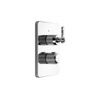 Gessi Venti20 65135 + 09269 Mezclador termostático de 2 vías para ducha montado en la pared + parte oculta | Edilceramdesign