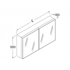 Boffi Espejo contenedor de pared SQUARE OSAC02 | Edilceramdesign