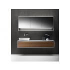 Falper Armario Shape Evo #A7 con 3 cajones, encimera integrada y lavabo de sobremesa 183 cm | Edilceramdesign
