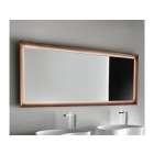 Falper ViaVeneto DXU 60 espejo con marco de madera y LED | Edilceramdesign