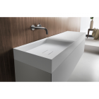 Falper Pure #A1R / #A1L Mueble de 1 cajón con lavabo sobre encimera en Cristalplant 100 cm | Edilceramdesign
