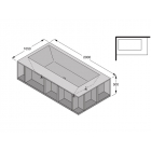 Boffi SWIM C QAWGAF01 bañera exenta con compartimentos abiertos | Edilceramdesign