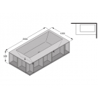 Boffi SWIM C QAWGAF02 bañera exenta con compartimentos abiertos | Edilceramdesign