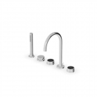Zucchetti Savoir ZSV483 Mezclador de bañera de 5 agujeros con ducha de mano | Edilceramdesign