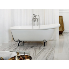 Zucchetti Kos Agora 1AGBI bañera independiente en Silkstone | Edilceramdesign