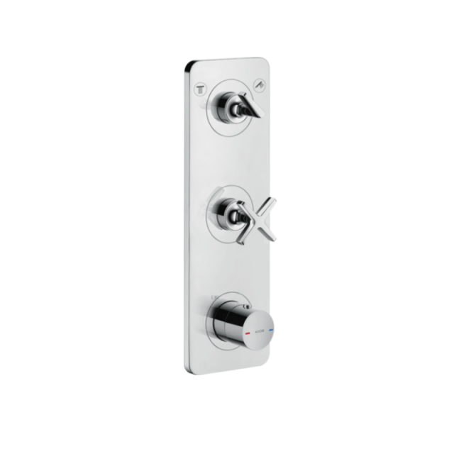 Axor Citterio E 36703000+ 36701180 Conjunto de ducha termostática de pared + parte oculta | Edilceramdesign