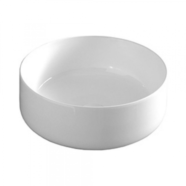 Lavabo de cerámica sobre encimera 42 cm Artceram Cognac COL001- Blanco | Edilceramdesign