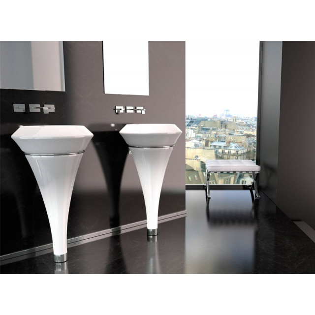 Lavabos de pie Da Vinci Isola de diseño en vidrio ISOLAT36L | Edilceramdesign