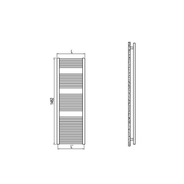 Irsap Calentador de toallas Ares EILO58G285 | Edilceramdesign