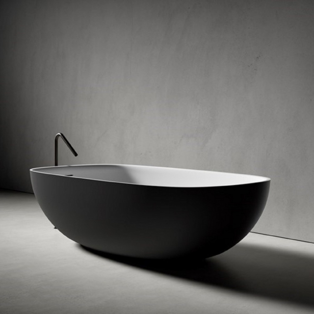 Boffi FAROE QAEISS01 bañera monobloque independiente Cristalplant | Edilceramdesign