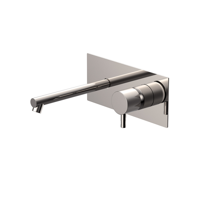 Grifo de lavabo Ritmonio Diámetro 35 Mezclador monomando de pared Inox E0BA0114D | Edilceramdesign