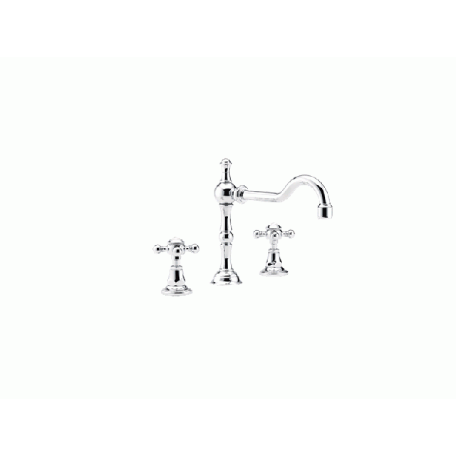 THG Paris 1900 G25-2151 Mezclador vertical de 3 agujeros para bidé | Edilceram Design